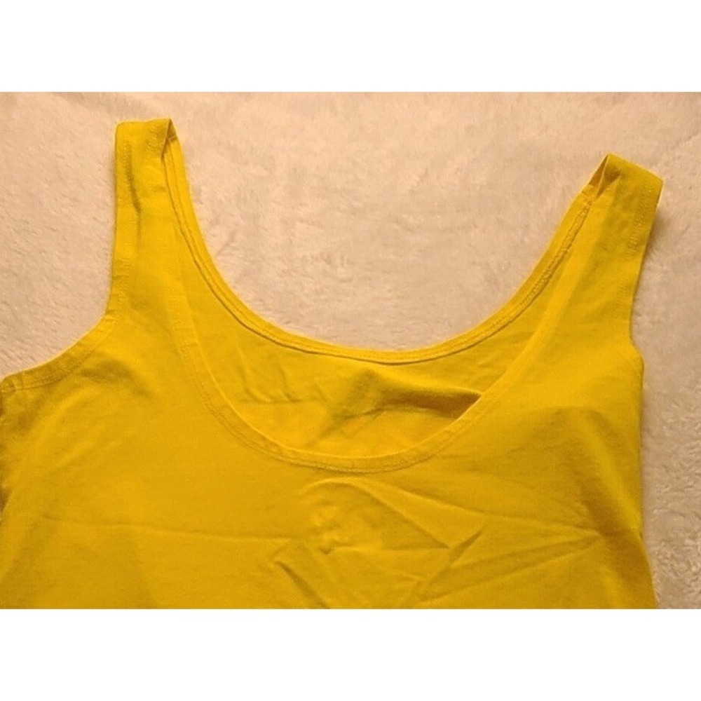 MTV Music Television Yellow Bodysuit Tie Dye Logo Sleeveless Scoop Neck Retro - Picture 8 of 10
